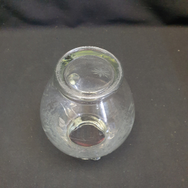 Кувшин графин "Астры", старое стекло, есть налет от воды, СССР. Картинка 5