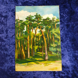 Картина "Серебряный бор", масло без рамки.