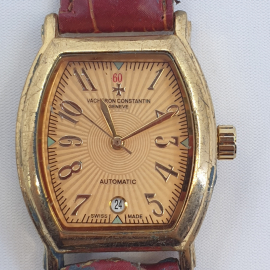 Наручные часы "Vacheron Constantin Geneve", не работают, сильно порван ремешок, Швейцария
