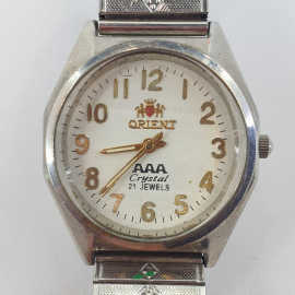 Наручные часы "Orient AAA Crystal 21 Jewels", сломано одно из звеньев, не работают