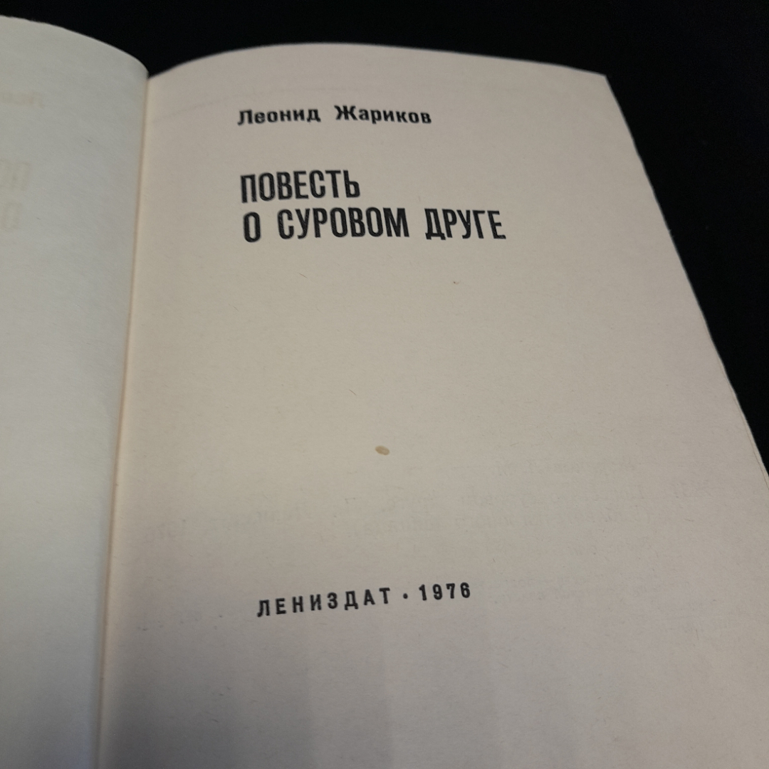 "Повесть о суровом друге". Леонид Жариков. Изд. Лениздат, 1976г. Картинка 5