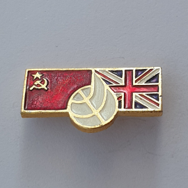 Значок "Международные перелеты СССР-Великобритания", СССР
