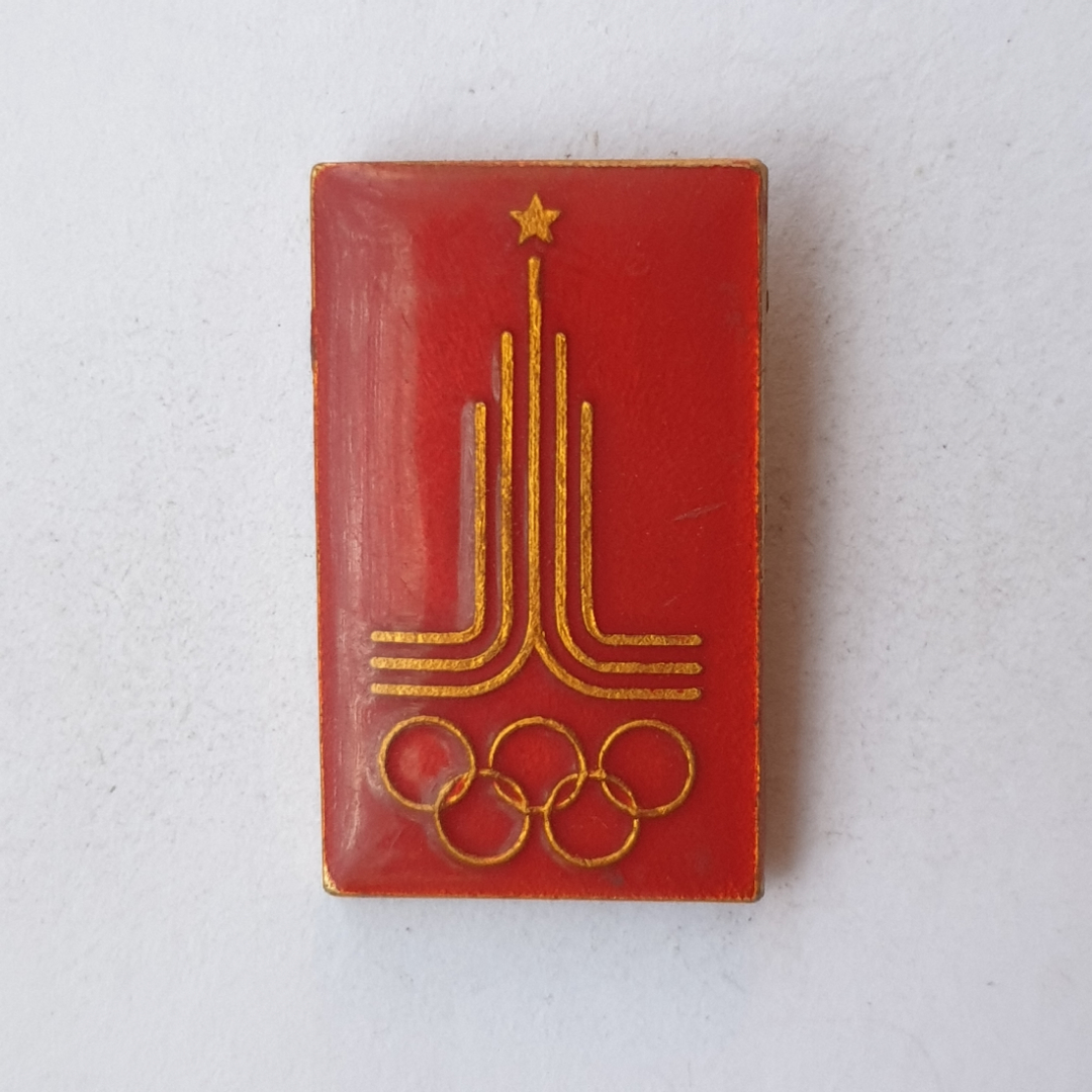 Значок "Олмпиада-80", СССР. Картинка 1