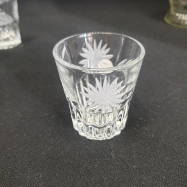 Штоф хрустальный с 6 стопками, алмазная огранка, ХЗ Гусь-Хрустальный, СССР. Картинка 4