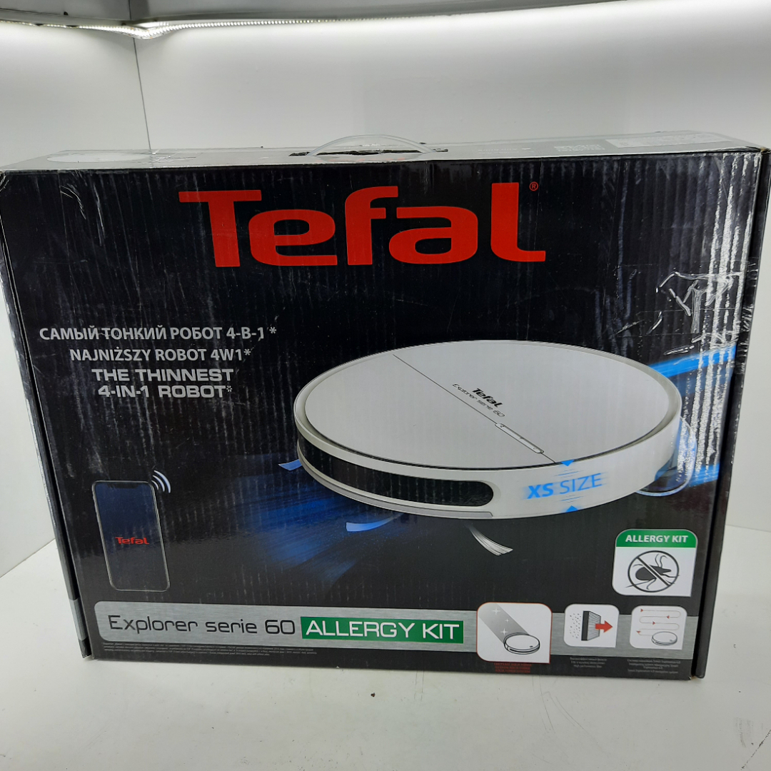  ̶3̶3̶0̶0̶0̶р̶ Робот-пылесос Tefal X-plorer serie 60 Allergy Kit(RG7447WH)+. Картинка 2