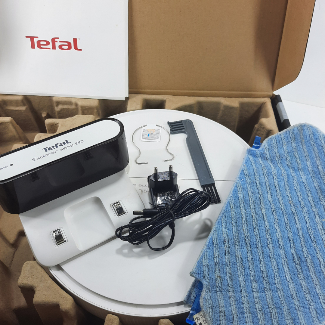  ̶3̶3̶0̶0̶0̶р̶ Робот-пылесос Tefal X-plorer serie 60 Allergy Kit(RG7447WH) (+). Картинка 1