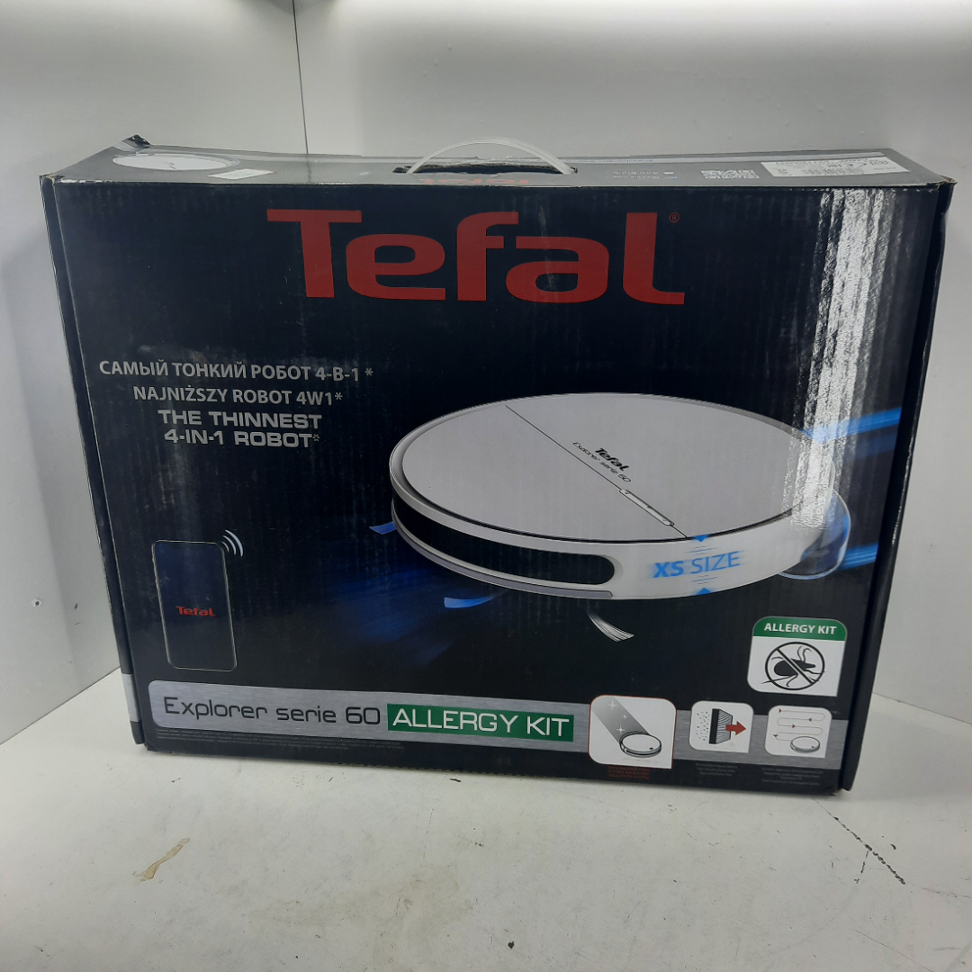  ̶3̶3̶0̶0̶0̶р̶ Робот-пылесос Tefal X-plorer serie 60 Allergy Kit(RG7447WH)+. Картинка 2