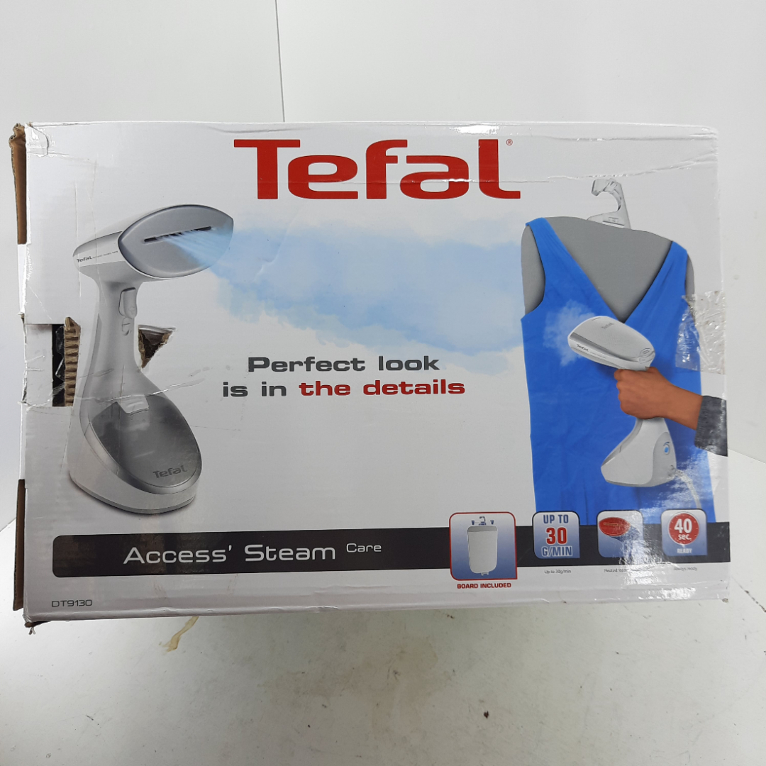 отпариватель tefal dt9130e0 access steam care белый серебристый металлик фото 75