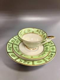 Чайное трио Wilhelm Jager 1941-1945гг Германия. Фарфор, крытье, позолота, ручка! Винтаж. Картинка 5