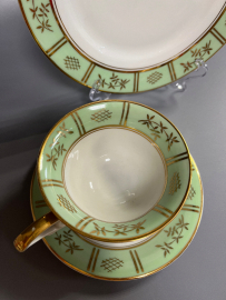 Чайное трио Wilhelm Jager 1941-1945гг Германия. Фарфор, крытье, позолота, ручка! Винтаж. Картинка 7