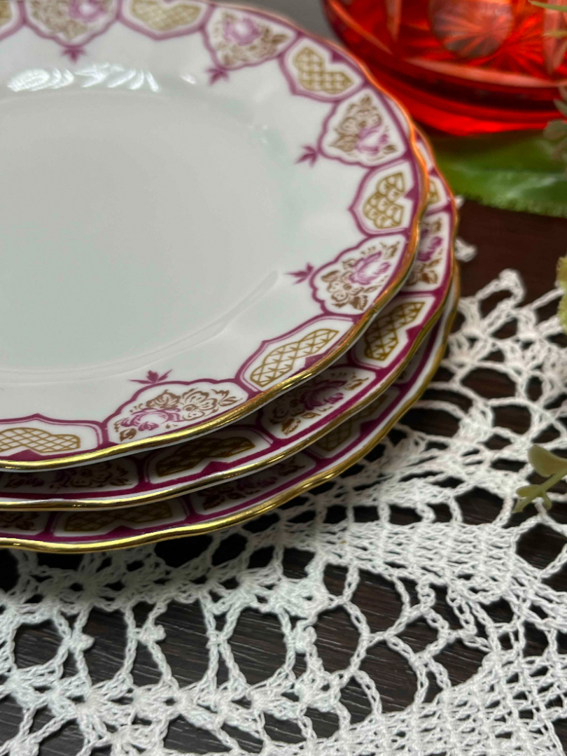 Тарелки "Фриз" форма Тюльпан С.Е.Яковлева, ав. рос. Н.Б.Гусева ЛФЗ, позолота, винтаж. Цена за 3шт. Картинка 4