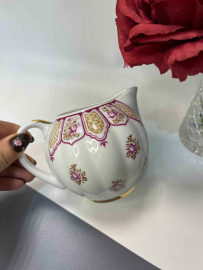 Молочник "Фриз" форма Тюльпан С.Е.Яковлева, ав. рос. Н.Б.Гусева ЛФЗ, позолота, винтаж, СССР
