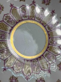 Сухарница "Фриз" форма Тюльпан С.Е.Яковлева, ав. рос. Н.Б.Гусева ЛФЗ, позолота, винтаж, СССР. Картинка 5