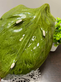 Сервировочное блюдо "Лист" Португалия. Фаянс, ручная работа. Картинка 4