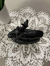 Настольная фигурка "Олени на горе", сплав металлов, без маркировки. Винтаж, СССР. Картинка 5