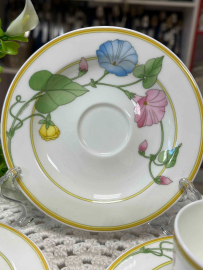 Кофейная пара Hutschenreuther Германия 100мл. Костяной фарфор с деколью. Винтаж. Цена за 1шт. Картинка 4