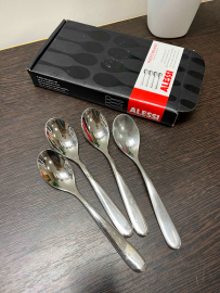 Ложки чайные Alessi (IKEA), нержавеющая сталь. В коробке 4шт. Цена за 4шт