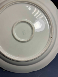 Сервировочное блюдо с ручками. Фарфор с ручной надглазурной росписью. Барановский ФЗ 1973-83гг. СССР. Картинка 5