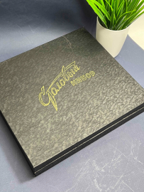 Набор столовых приборов из нерж. стали в кофре. Вилки и ножи с карболит ручками. Цена за 24пр. Картинка 9