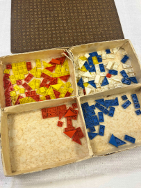 Детская настольная игра "Детская мозаика" Деревянная основа, пластмассовые детали. Винтаж, СССР. Картинка 5