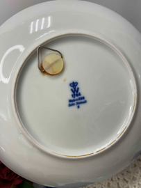 Настенная декоративная тарелка "Водная тематика" Wallendorf Германия. Фарфор, деколь. Подвес. Винтаж. Картинка 4