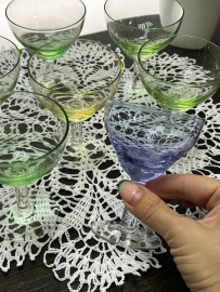 Набор рюмок СЗ им.Свердлова, цветное стекло, выдувание. Каталог. Цена за 6шт. Картинка 3