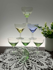 Набор рюмок СЗ им.Свердлова, цветное стекло, выдувание. Каталог. Цена за 6шт. Картинка 4