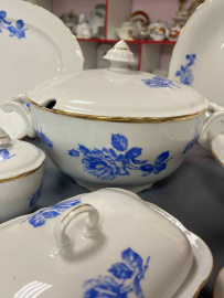 Столовый сервиз на 6персон. Чехословакия. Фарфор с деколью, позолотой. Цена за 26пр. Картинка 6