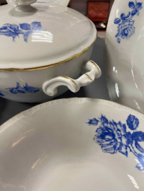 Столовый сервиз на 6персон. Чехословакия. Фарфор с деколью, позолотой. Цена за 26пр. Картинка 7