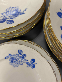 Столовый сервиз на 6персон. Чехословакия. Фарфор с деколью, позолотой. Цена за 26пр. Картинка 8