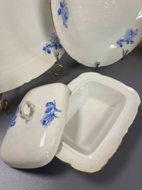 Столовый сервиз на 6персон. Чехословакия. Фарфор с деколью, позолотой. Цена за 26пр. Картинка 10