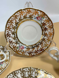 Часть кофейного сервиза, Moritz Zdekauer Чехословакия. Фарфор, деколь, золото. Цена за 11пр. Картинка 4