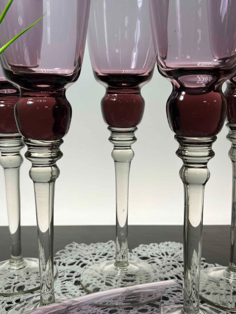 Бокалы из цветного стекла, Стрыйский СЗ ав.Г.Паломар, 250мл. Цена за 6шт. Картинка 2