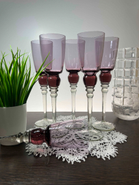 Бокалы из цветного стекла, Стрыйский СЗ ав.Г.Паломар, 250мл. Цена за 6шт