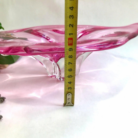 Ваза Чехословакии Josef Hospodka для Ghribska glassworks, цветное стекло, гутная техника, винтаж. Картинка 8