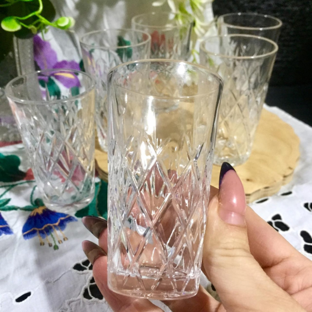 Набор стопок из хрусталя, Дятьковский ХЗ, винтаж, СССР, цена за набор из 6шт. Картинка 1