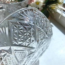 Ваза/салатник, хрусталь в прессе, винтаж, СССР. Картинка 3