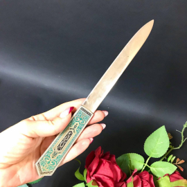 Нож кабинетный для писем, винтаж, СССР. Картинка 5