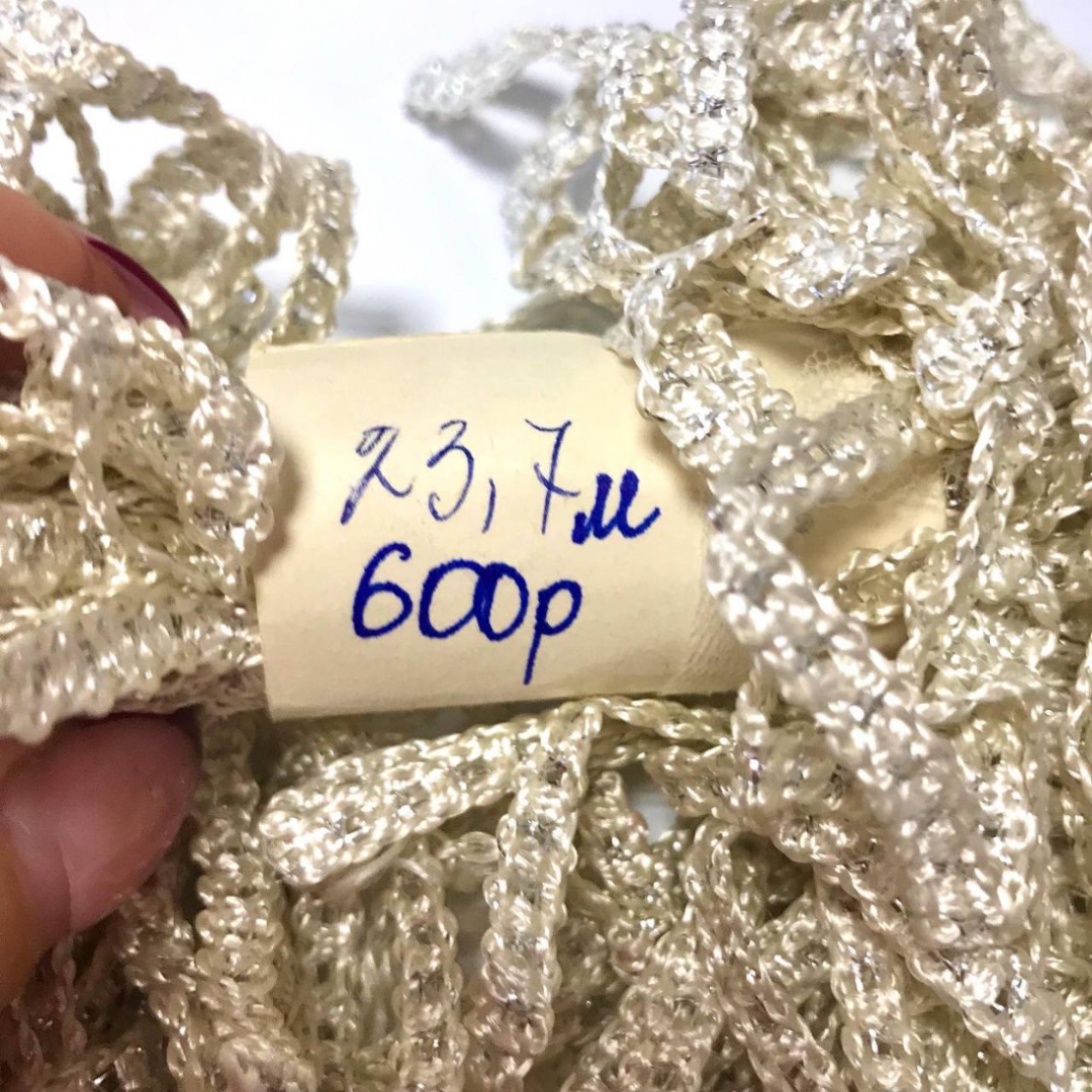 Тесьма швейная советского времени, винтаж, СССР. Цена за моток 23,7см. Картинка 3