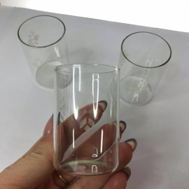 Стопки из тонкого стекла с деколью, 50мл, винтаж, СССР. Цена за 6шт. Картинка 2