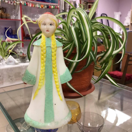 Снегурочка из пластмассы, винтаж, СССР. Картинка 1