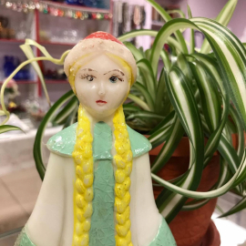 Снегурочка из пластмассы, винтаж, СССР. Картинка 2