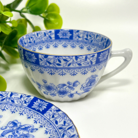 Кофейная пара Seltmann Weiden Германия 1950-1994гг. Тонкий рельеф фарфор, позолота. 100мл. Винтаж. Картинка 3