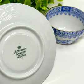 Кофейная пара Seltmann Weiden Германия 1950-1994гг. Тонкий рельеф фарфор, позолота. 100мл. Винтаж. Картинка 5