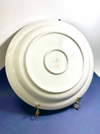 Большое круглое блюдо ГДР Kaestner Saxonia, клеймо от 1939г. Фарфор. Картинка 2