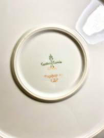 Большое круглое блюдо ГДР Kaestner Saxonia, клеймо от 1939г. Фарфор. Картинка 4