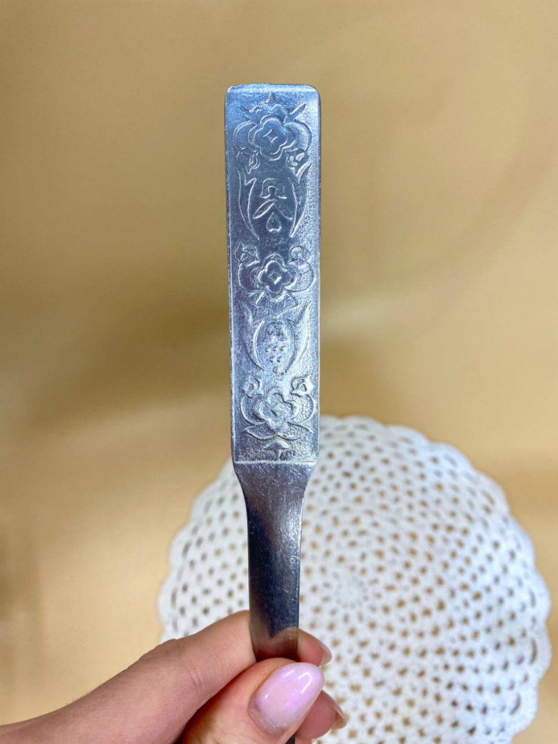 Половник из нержавеющей стали, винтаж, СССР. Картинка 2