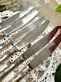 Десертные ножи "Классик" Режевский Механический завод. мнц с серебрением и нерж.металл (лезвие) СССР. Картинка 3