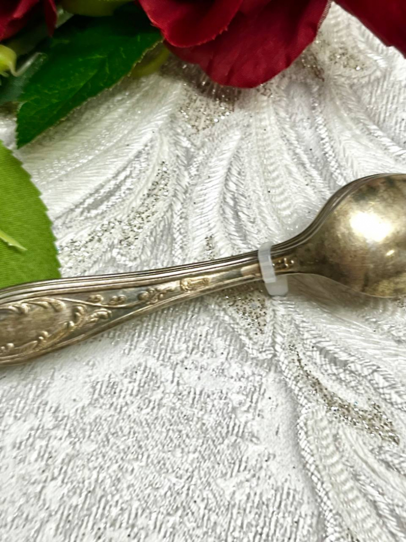 Кофейные ложки "Пламя" з-д Кольчугино, мнц с серебрением, винтаж, СССР. Цена за 6шт. Картинка 3