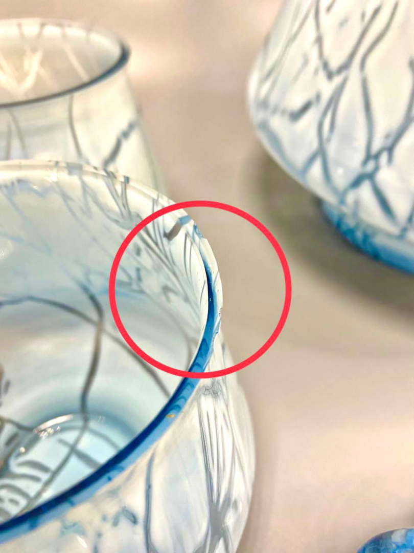 Набор для крюшона, Стрыйский СЗ, сколы на предметах, винтаж, СССР. Цена за 5пр. Картинка 5